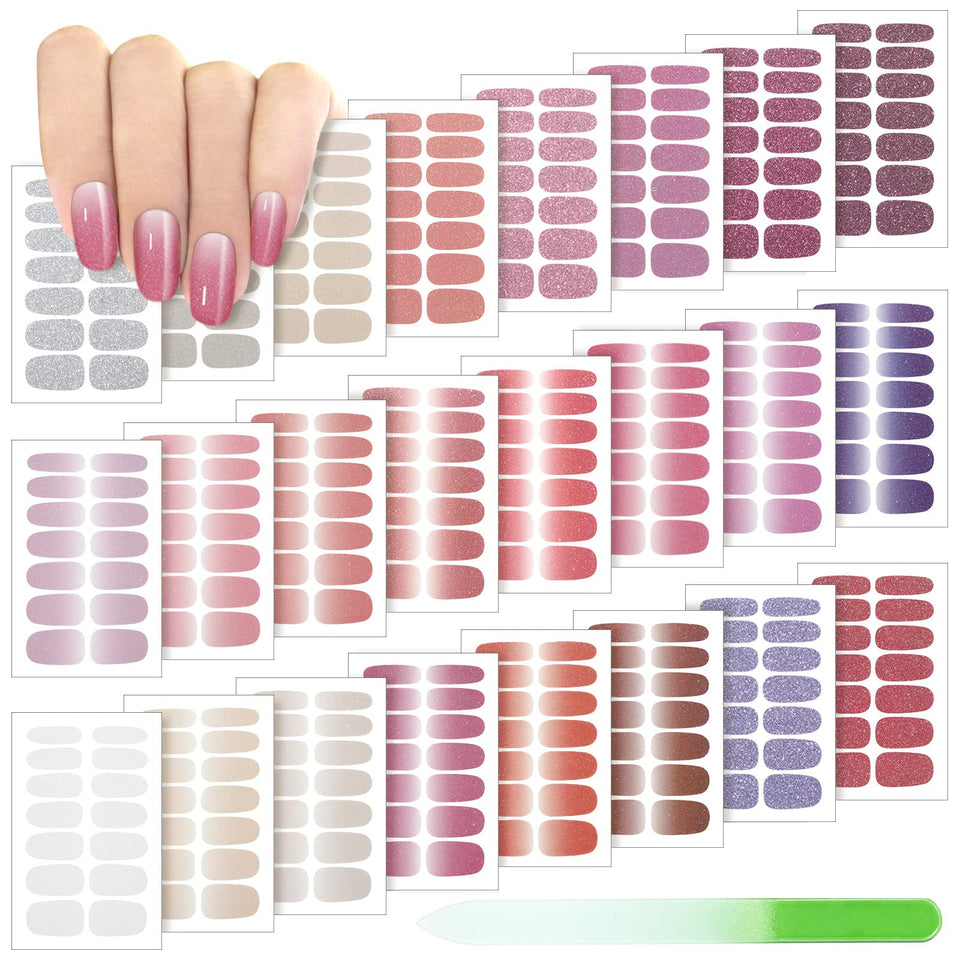 Maitys front packaging showing 24-sheet kit and nail file, convenient variety