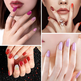 Maitys glitter detail macro highlighting sparkly finish and durable appearance on nails