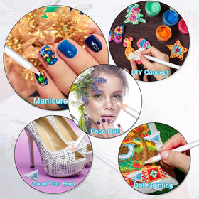 Maitys tools arranged in a nail-art workspace to improve speed and control
