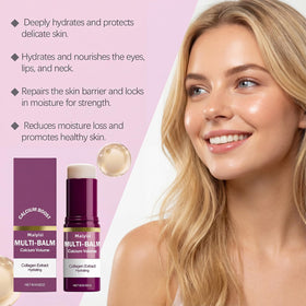 Maiyisi applying stick under eye to reduce puffiness