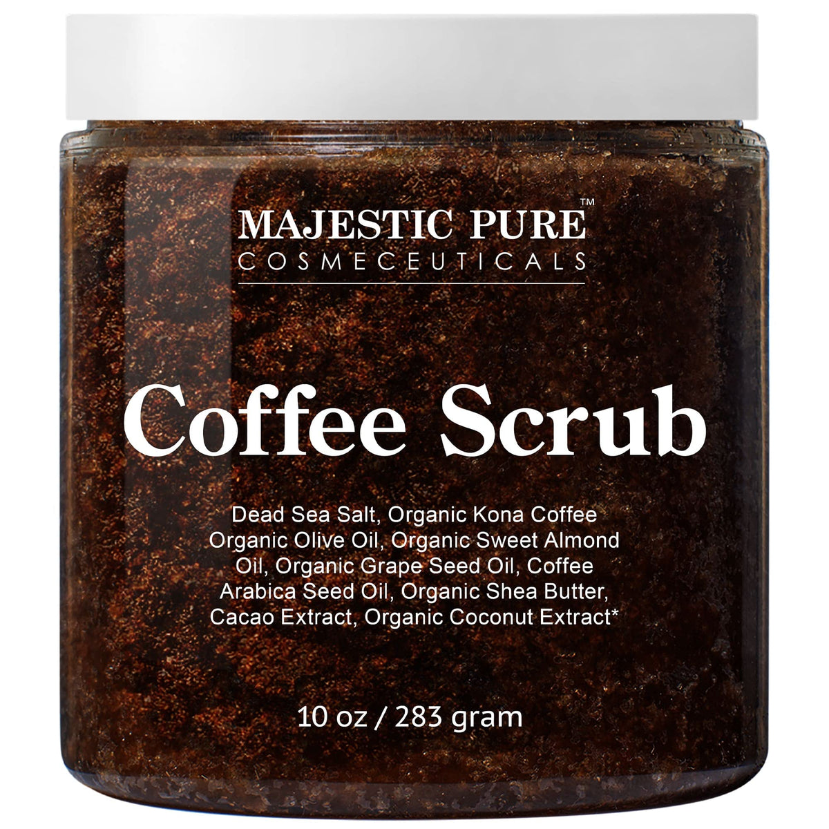 Majestic Pure jar front view showing label and 10 ounce size for clear product info