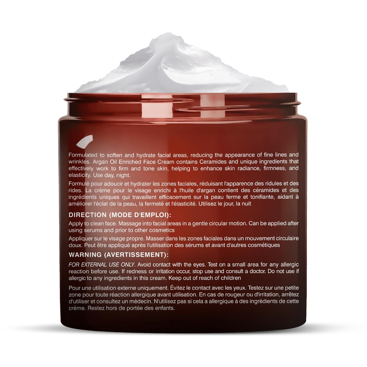 Majestic Pure cream on hand being applied to skin demonstrating smooth hydration