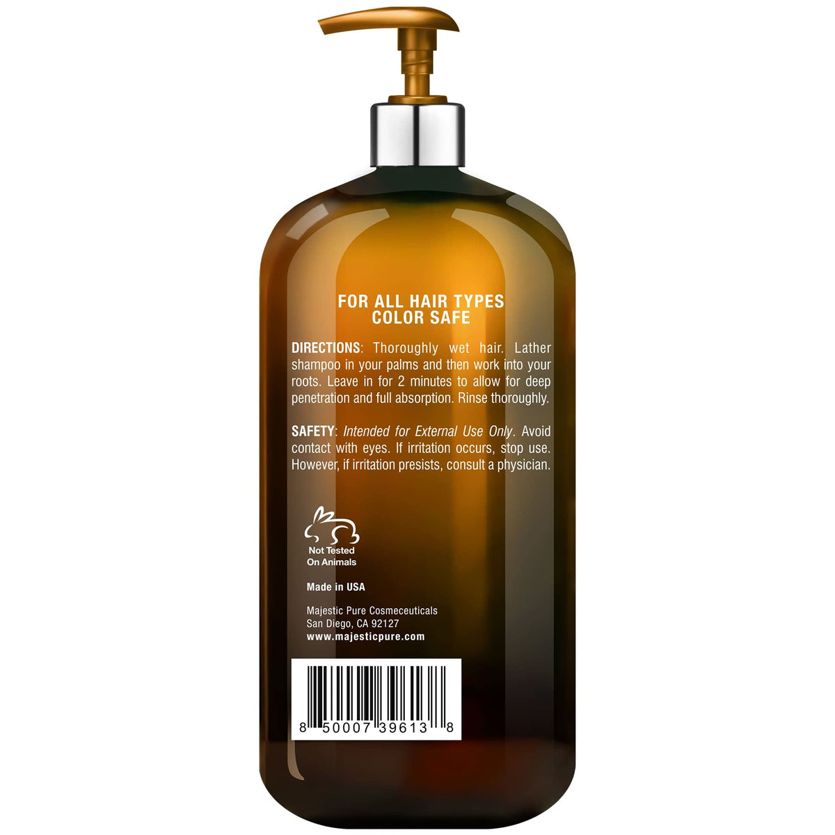 majestic pure bottle beside apple cider vinegar ingredient highlight
