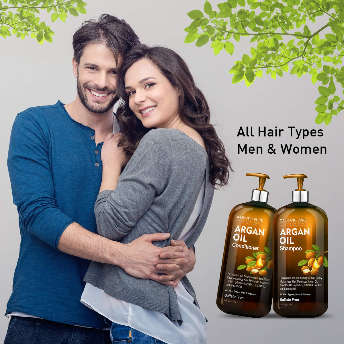 Majestic Pure conditioner cream dripping to show rich moisturizing texture