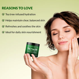Majestic Pure moisturizer applied to cheek showing lightweight finish and even hydration