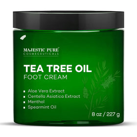 Majestic Pure front label showing product name and warming cream benefit