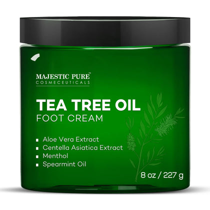 Majestic Pure front label showing product name and warming cream benefit