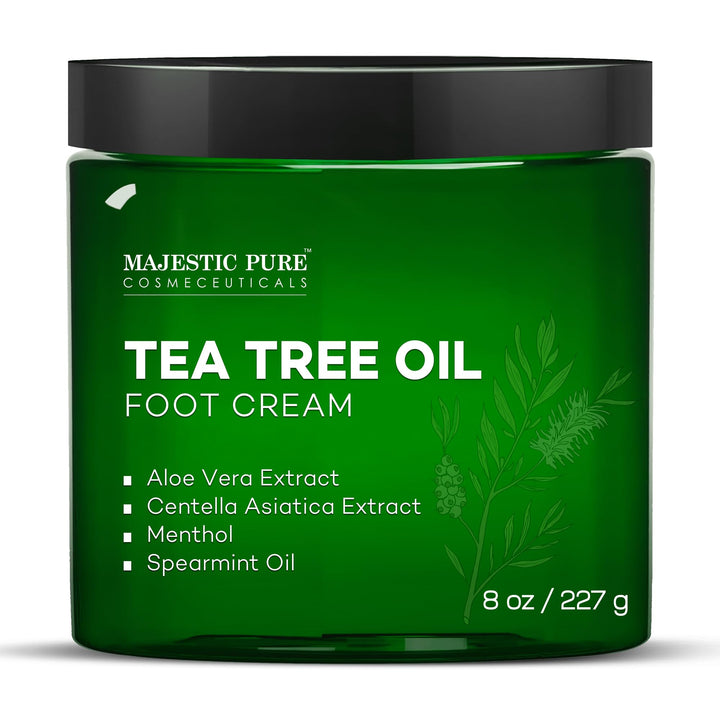 Majestic Pure front label showing product name and warming cream benefit