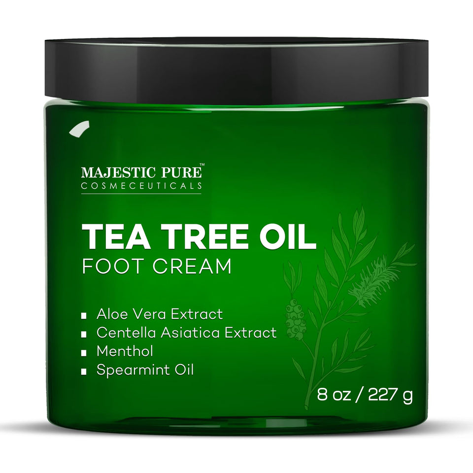 Majestic Pure front label showing product name and warming cream benefit