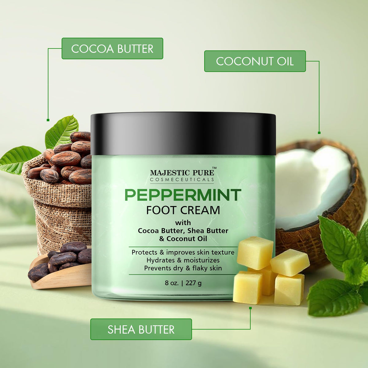 Majestic Pure used during foot massage illustrating relaxation and improved softness