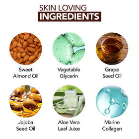Majestic Pure sweet almond oil ingredient shot suggesting antioxidant hydration