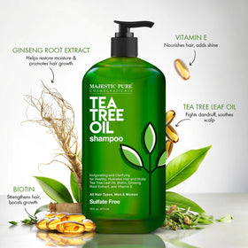 Majestic Pure label close-up highlighting ingredients and paraben-free claim for reassurance