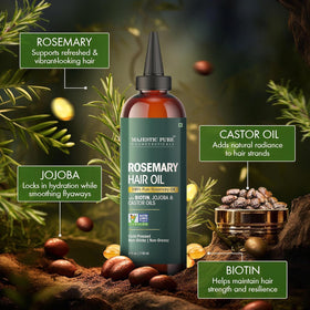 Majestic Pure applicator tip close-up delivering precise scalp drops