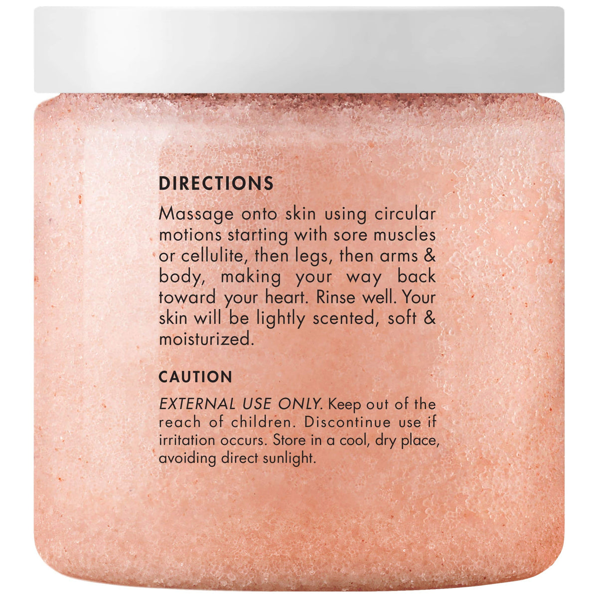 Majestic Pure close-up of pink salt texture highlighting gentle exfoliation benefit