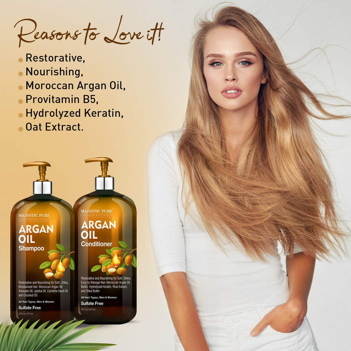 Majestic Pure shampoo foam texture showing gentle lather and hydration