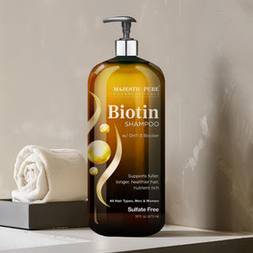 Majestic Pure shampoo foam texture close-up showing hydration