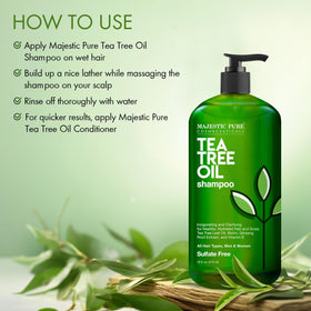 Majestic Pure bottle in hand to show 16 fl oz scale and easy dispensing convenience