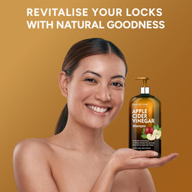 majestic pure shampoo in hand demonstrating easy application