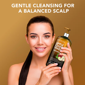 majestic pure shampoo texture pouring to show consistency and lather