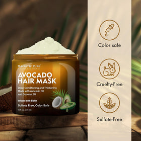 majestic pure spoon with mask on palm demonstrating easy application