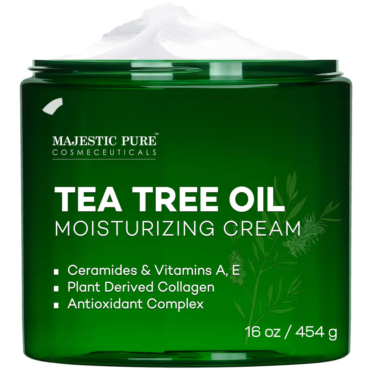 Majestic Pure front jar view showing label and product benefits