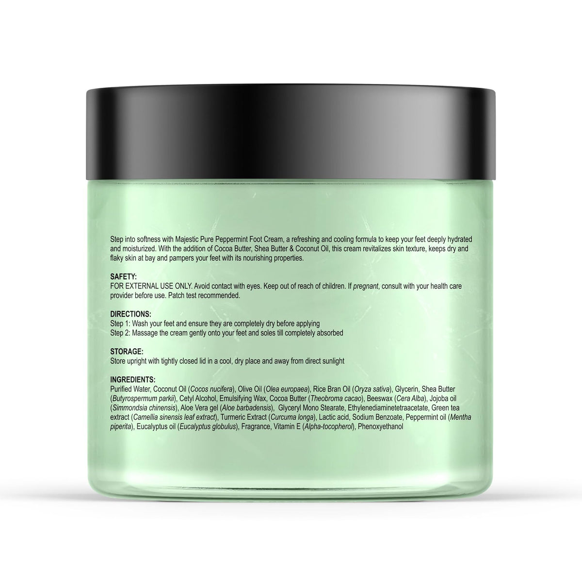 Majestic Pure cream texture close-up highlighting rich moisturizing consistency