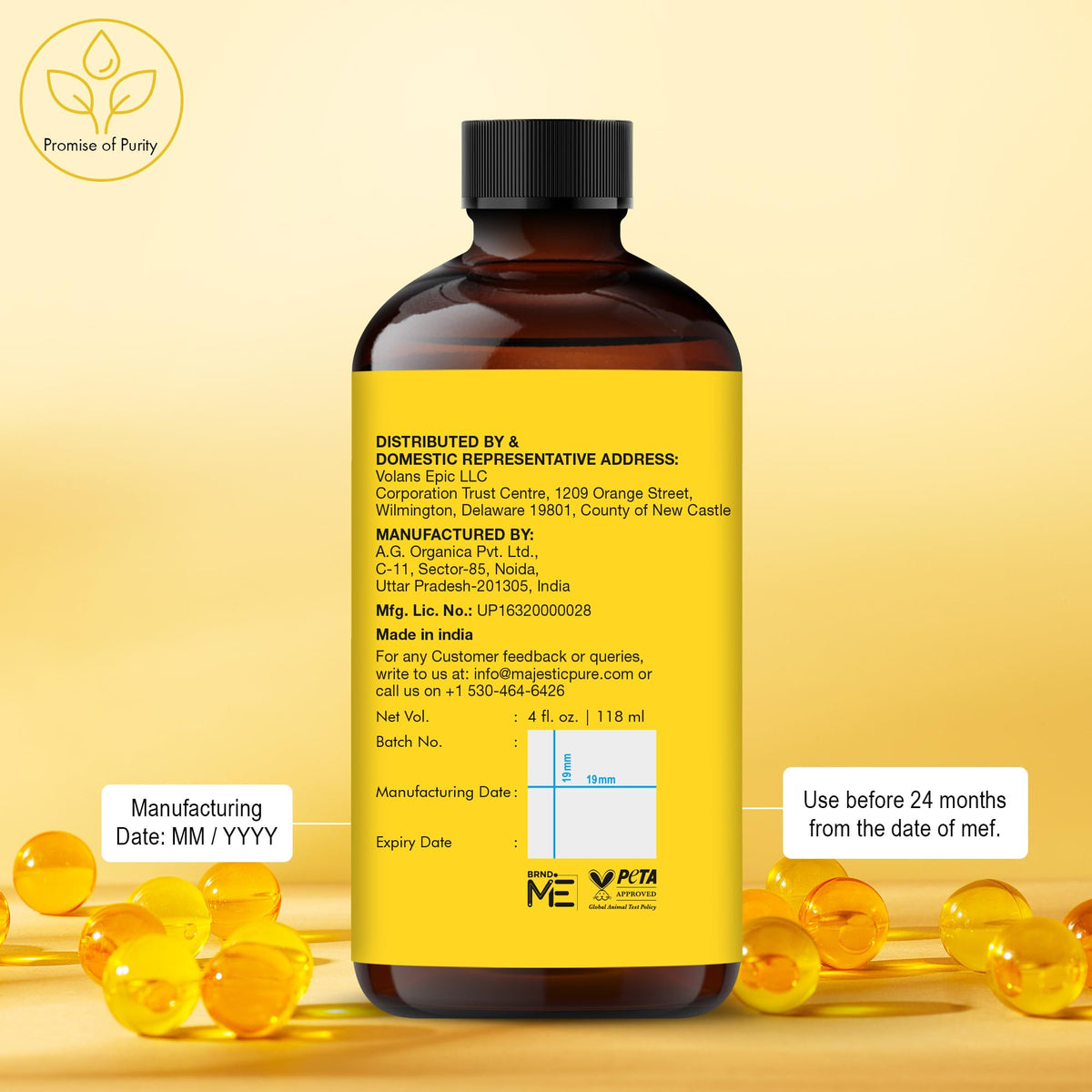 Majestic Pure oil on nails and cuticles showing conditioning and softening care