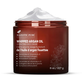 Majestic Pure open jar whipped texture close-up illustrating creamy absorbent finish
