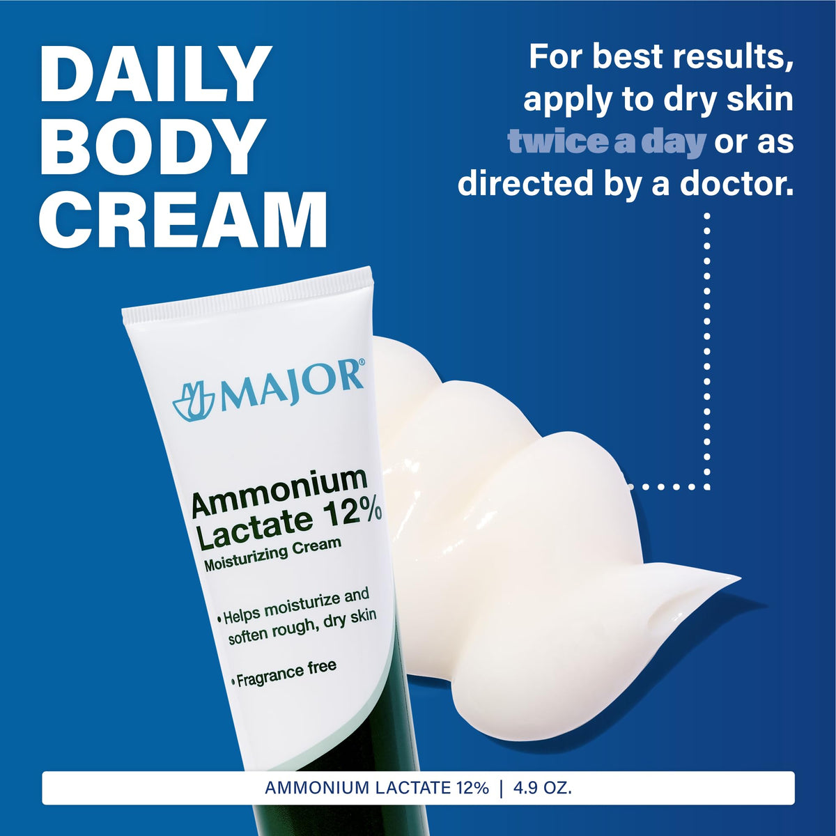 MAJOR back-label with ingredients and directions for safe use