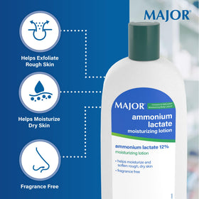 MAJOR bottle beside hand indicating 14 oz size and easy use