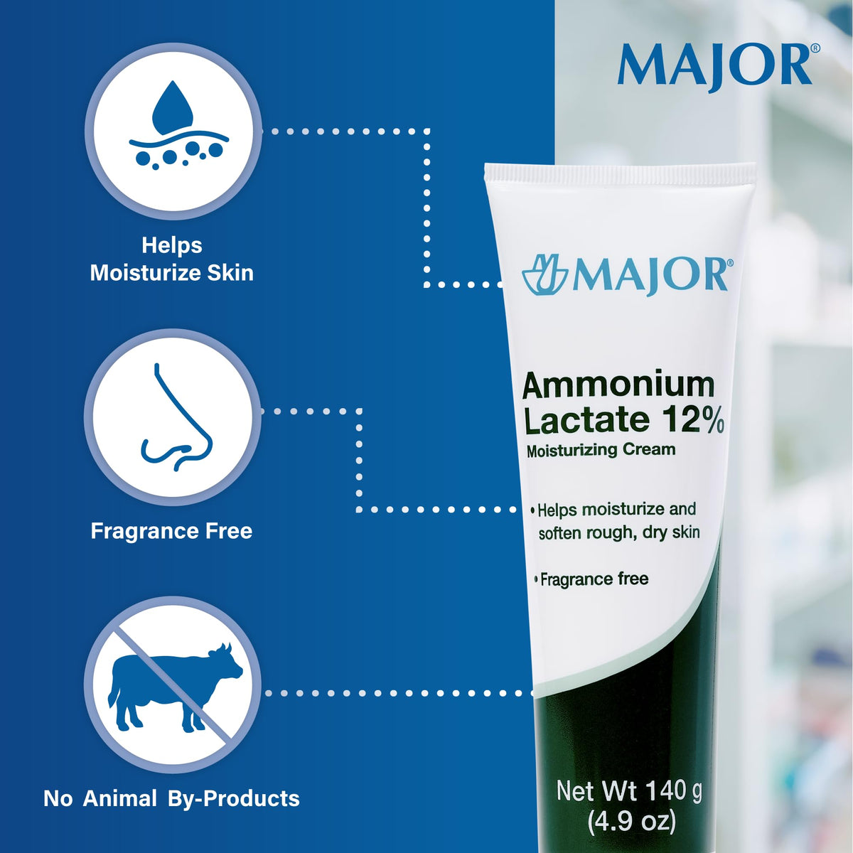 MAJOR cream texture close-up highlighting smooth moisturizing finish