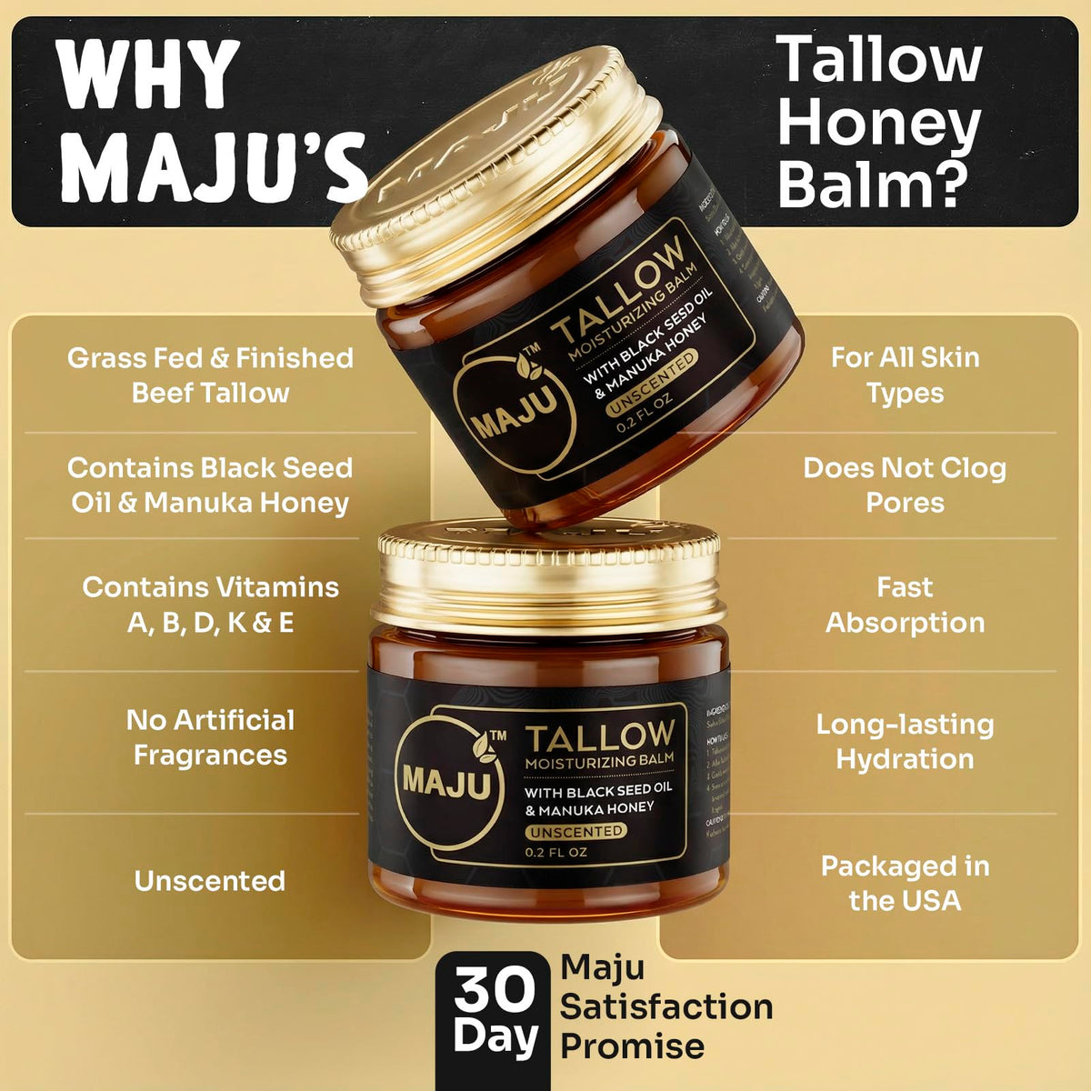 MAJU 2 oz jar next to a coin showing compact size and travel convenience