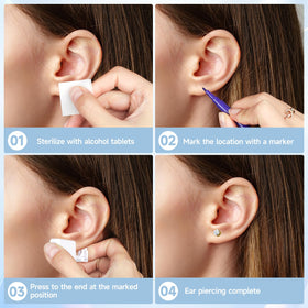 makalong piercing gun side profile displaying ergonomic trigger for easy use