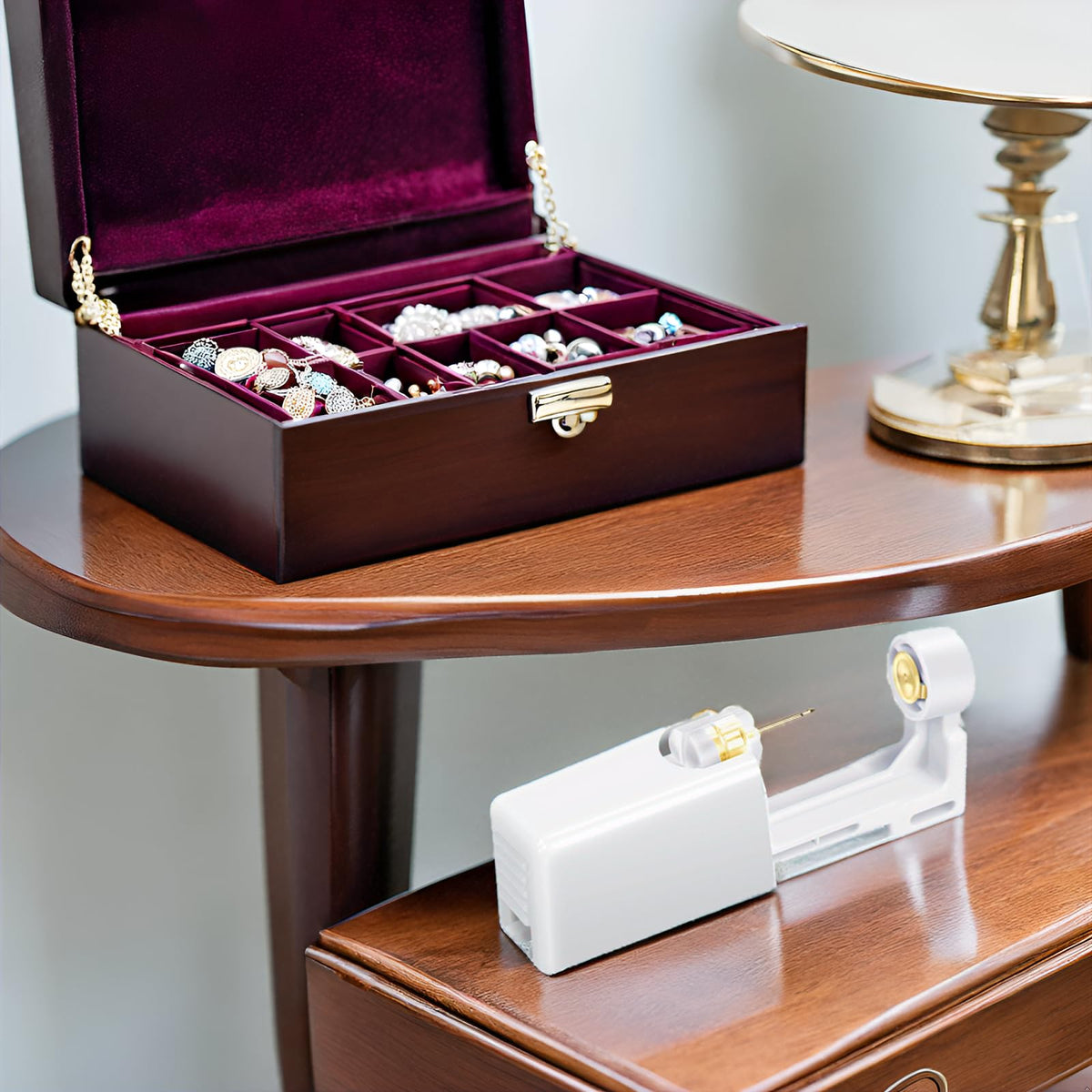 makalong lifestyle gifting box staged as present for celebratory ear piercing