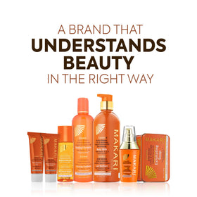 MAKARI bottle styled in bathroom setting conveying daily routine benefit