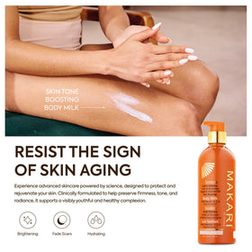 MAKARI carrot and argan ingredients displayed to show nourishing benefits