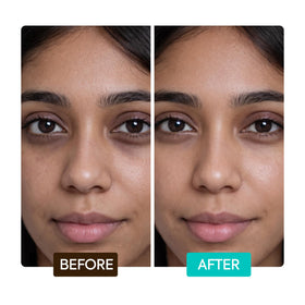 MAKARI conceptual before and after illustration showing brighter appearance