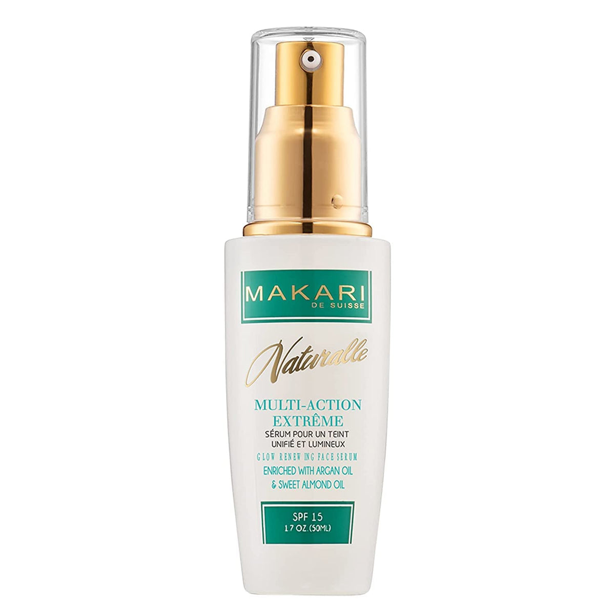 MAKARI front packaging showing jar and branding, highlights hydrating benefits