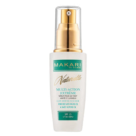 MAKARI front packaging showing jar and branding, highlights hydrating benefits