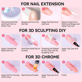 Makartt cured gel filed smooth demonstrating easy finish and strength