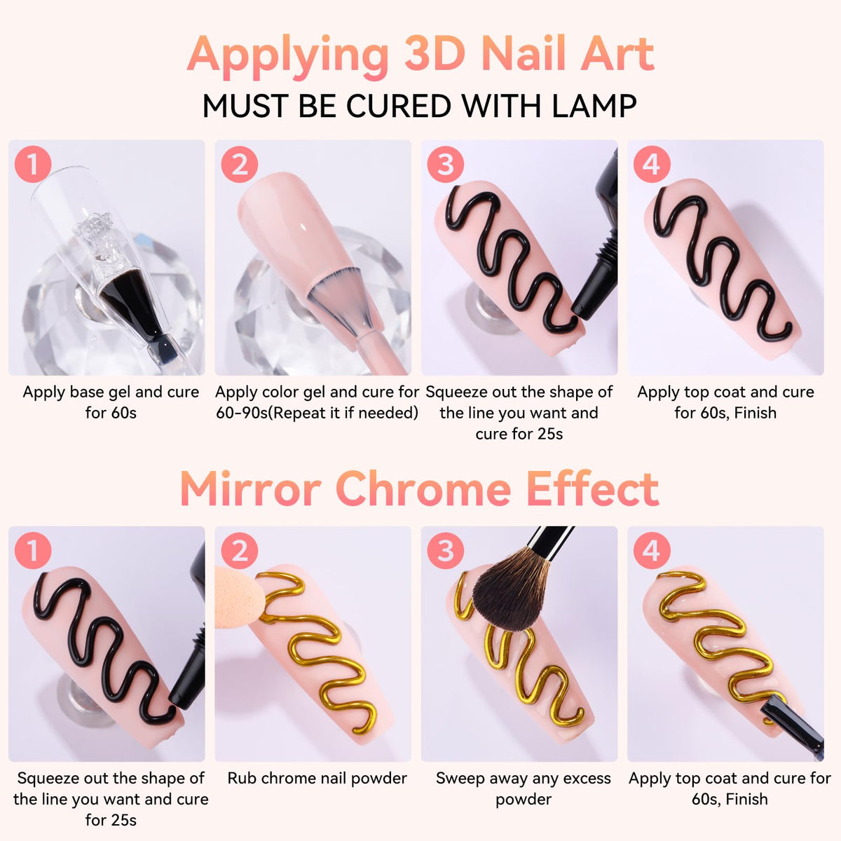 Makartt finished manicure lifestyle image showing glossy, textured nails