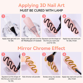 Makartt finished manicure lifestyle image showing glossy, textured nails