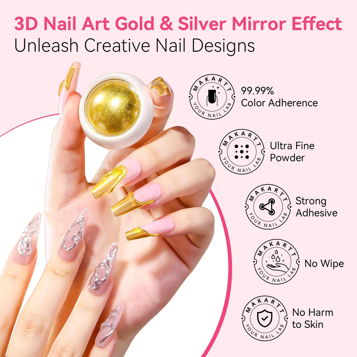 Makartt 3D gel needle-tube close-up for precise sculpting control