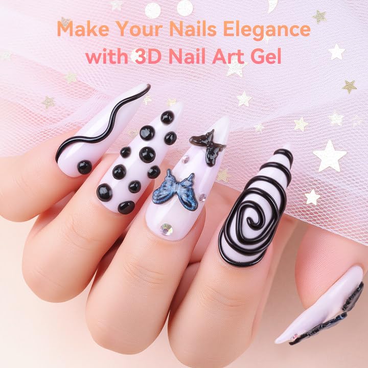 Makartt gel applied on acrylic tip showing compatibility and finish