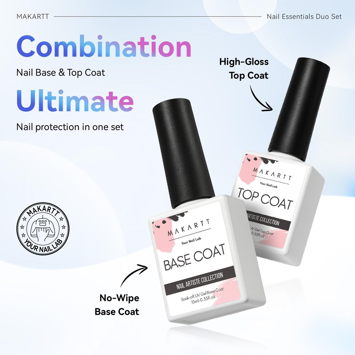 Makartt application on natural nails demonstrating easy professional use