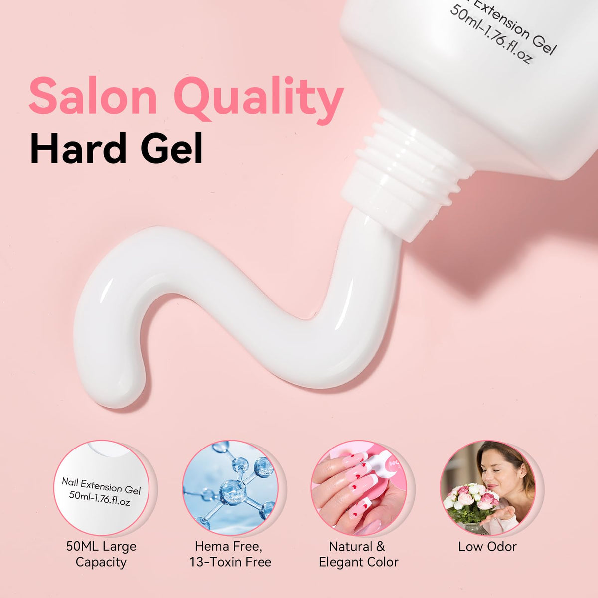 Makartt application with brush and nail form showing easier extension shaping benefit