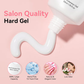 Makartt application with brush and nail form showing easier extension shaping benefit
