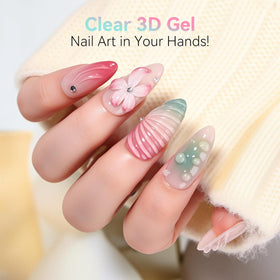 Makartt hand applying gel from tube showing direct sculpting ease