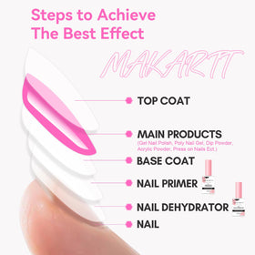 Makartt before and after nails showing lift prevention, longer-lasting enhancements