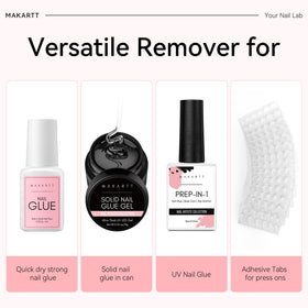 Makartt before and after press-on removal demonstrating cleaner natural nails